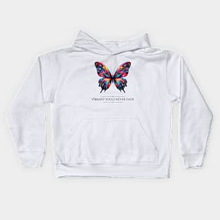 Colorful elegant butterfly t-shirt Kids Hoodie